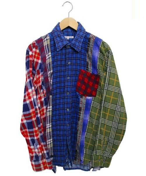 【送料無料】 【メンズ】 【サイズ：M】 Rebuild by Needles / 【中古】 リビルドバイニードルズ 【シャツ】