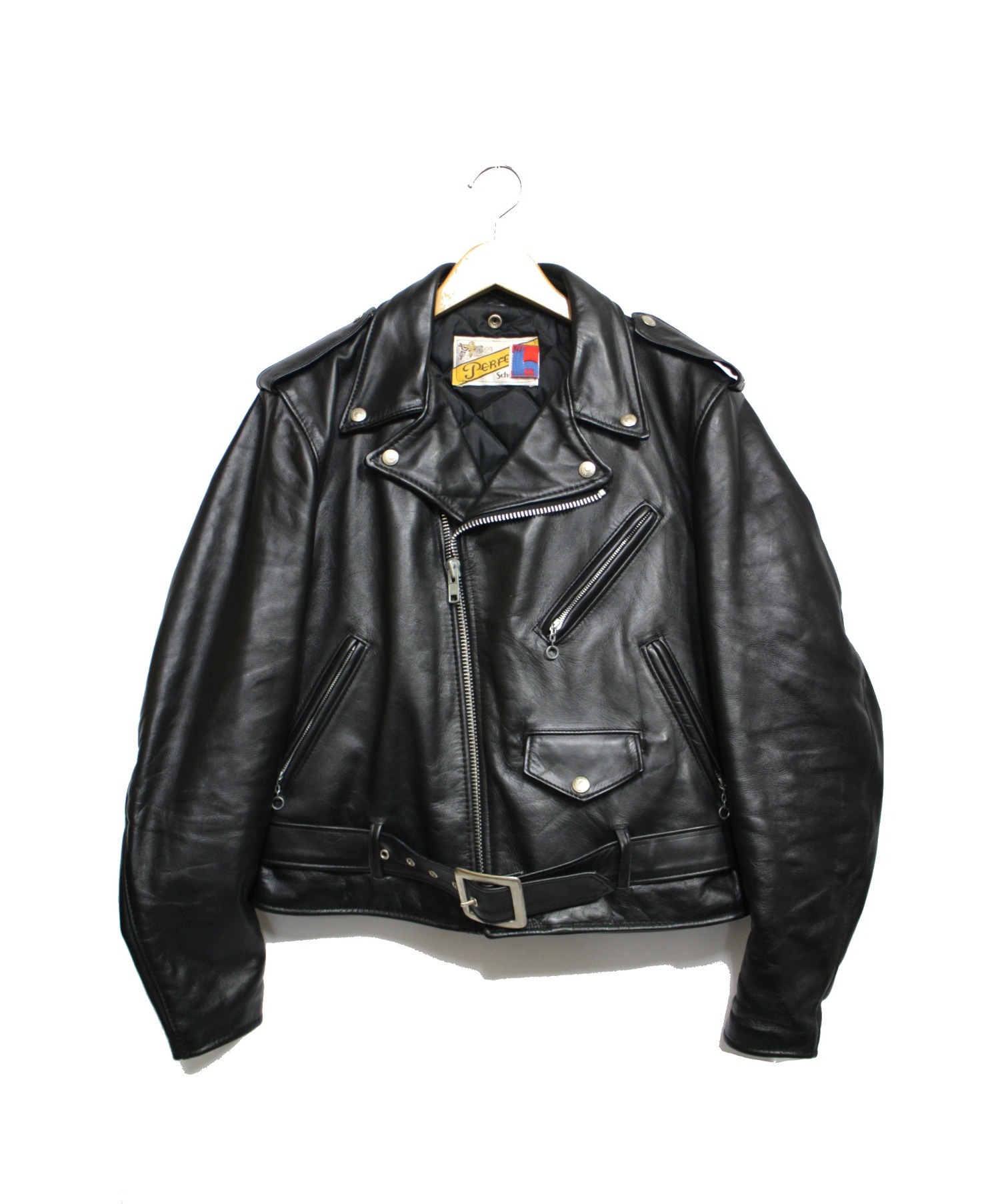 中古 古着通販 Schott ショット ダブルライダースジャケット ブラック サイズ 40 ブランド 古着通販 トレファク公式 Trefac Fashion