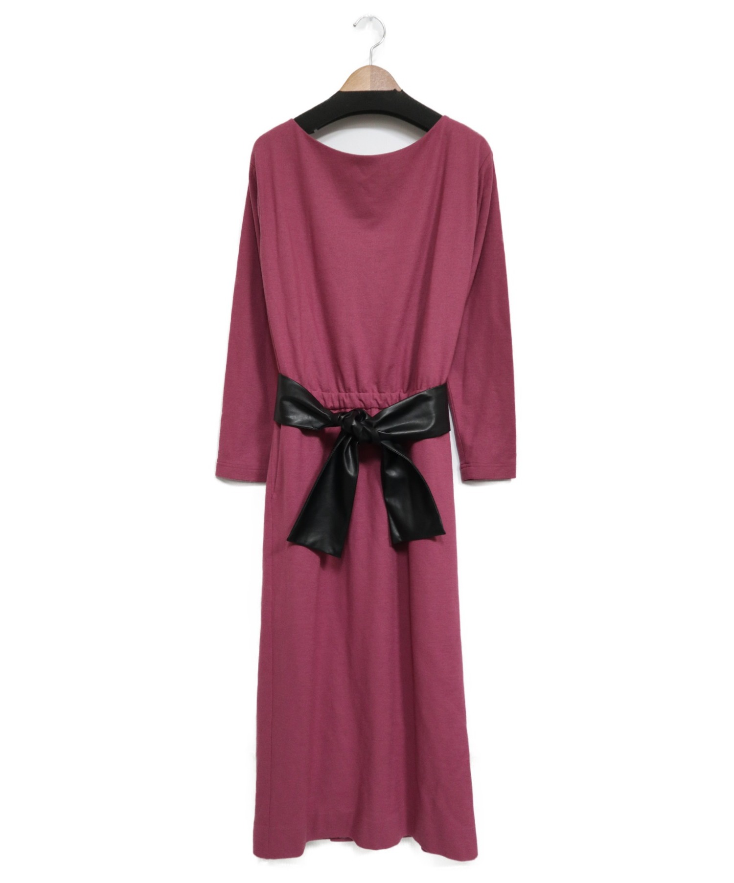 中古 古着通販 Pinky Dianne ピンキーアンドダイアン フェイクレザーベルト付きワンピース ピンク サイズ 38 未使用品 ブランド 古着通販 トレファク公式 Trefac Fashion