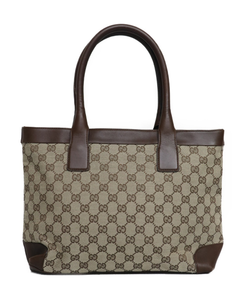 中古 古着通販 Gucci グッチ Ggキャンバストートバッグ ブラウン Gg 33890 ブランド 古着通販 トレファク公式 Trefac Fashion