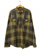 Supreme×HYSTERIC GLAMOUR（シュプリーム×ヒステリックグラマー）の古着「Plaid Flannel Shirts」｜ブラウン