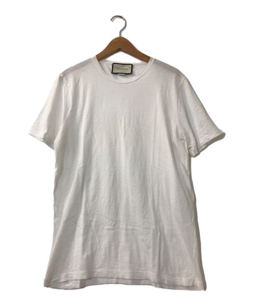 GUCCI（グッチ）GUCCI (グッチ) ロゴプリントTシャツ ホワイト サイズ:Lの古着・服飾アイテム