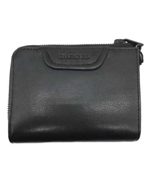 DIESEL（ディーゼル）DIESEL (ディーゼル) CLIN L-12ZIP wallet ブラックの古着・服飾アイテム