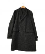 Rags McGREGOR（ラグス マクレガー）の古着「Double A-Line Coat Harris Tweed」｜グレー