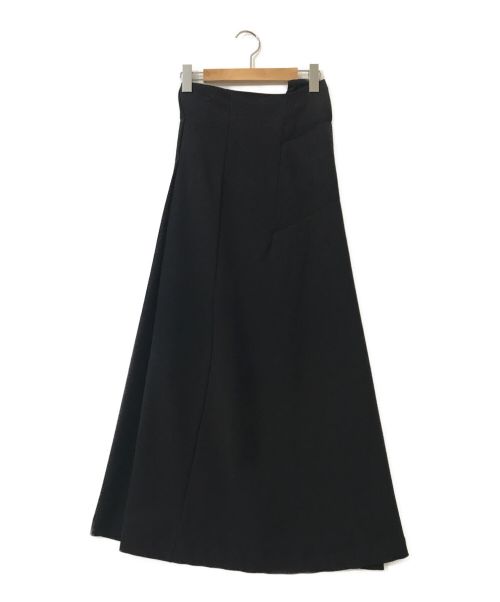Ameri（アメリ）Ameri (アメリ) タックロングスカート ブラック サイズ:Sの古着・服飾アイテム