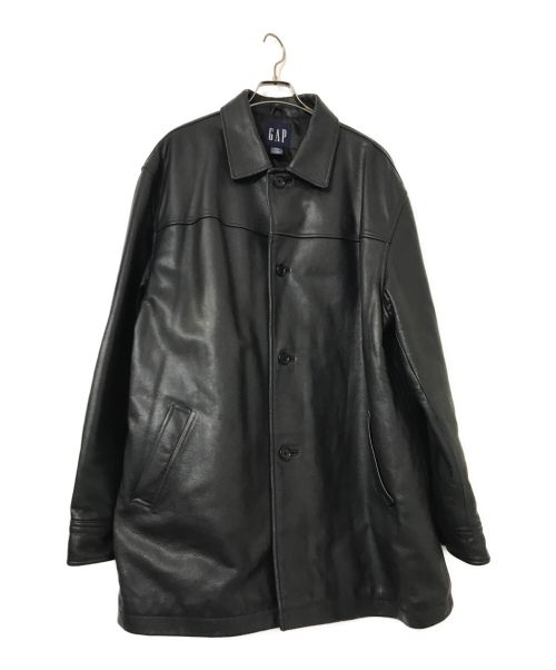 OLD GAP レザーカーコート ジャケット 黒 オールドギャップ ブラック-