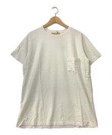 REMI RELIEF（レミレリーフ）の古着「ダメージ加工Tシャツ」｜ベージュ