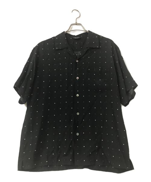 UNUSED（アンユーズド）UNUSED (アンユーズド) square dot short-sleeve shirt ブラック サイズ:2の古着・服飾アイテム
