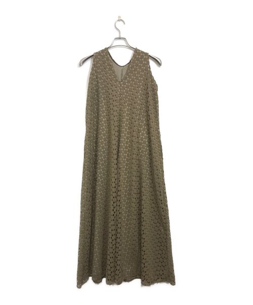Louren（ローレン）Louren (ローレン) geometry lace dress ベージュ サイズ:Fの古着・服飾アイテム