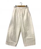 6(ROKU) BEAUTY&YOUTH（ロク ビューティーアンドユース）の古着「BAFU CROPPED PANTS」｜ホワイト