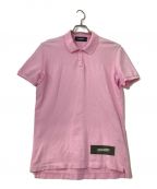 DSQUARED2ディースクエアード）の古着「パッチ付ポロシャツ」｜ピンク
