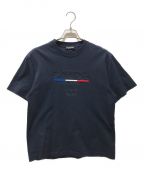 BALENCIAGAバレンシアガ）の古着「PARISロゴ刺繍Tシャツ　594579 TGV48 8065」｜ネイビー