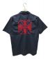 WEST COAST CHOPPERS (ウエストコーストチョッパーズ) 刺繍半袖シャツ ネイビー サイズ:M：4800円