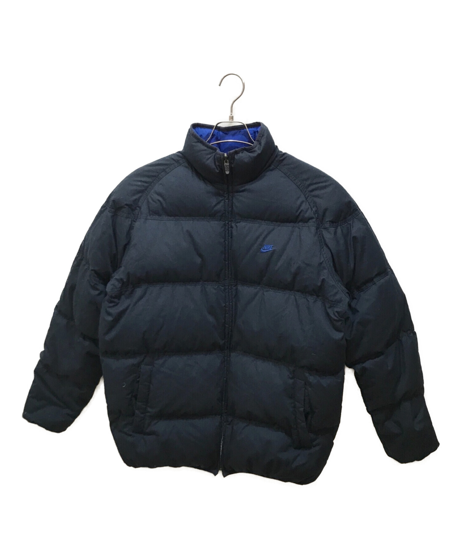 NIKE (ナイキ) リバーシブルダウンジャケット ブルー サイズ:XL