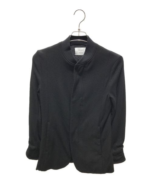STUDIOUS（ステュディオス）STUDIOUS (ステュディオス) ウールジャージリブジャケット ブラックの古着・服飾アイテム