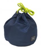 PORTER × NEXUSVII.ポーター × ネクサスセブン）の古着「Drawstring bag ドローストリングバッグ G0100 for mikomori」｜ネイビー