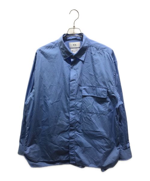 REPLAY（リプレイ）RePLAY×no. (リプレイ×ノウ) OVERSIZE SHIRTS/オーバーサイズシャツ　22-SS-nRP-SH-01　THOMAS MASON ブルー サイズ:2の古着・服飾アイテム