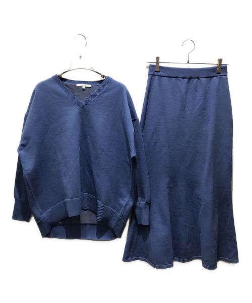 CADUNE（カデュネ）CADUNE (カデュネ) セットアップニット ブルー サイズ:36の古着・服飾アイテム