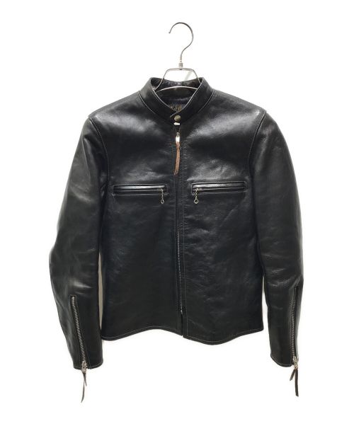 Buco（ブコ）Buco (ブコ) J-100 シングルレザージャケット ブラック サイズ:36の古着・服飾アイテム