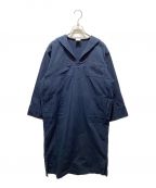 6(ROKU) BEAUTY&YOUTHロク ビューティーアンドユース）の古着「セーラーカラーシャツドレス　8626-299-0192」｜ネイビー