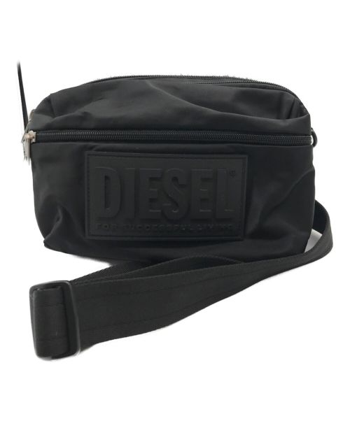 DIESEL（ディーゼル）DIESEL (ディーゼル) ロゴショルダーバッグ　P3895 ブラックの古着・服飾アイテム