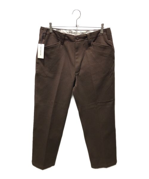 COOTIE PRODUCTIONS（クーティープロダクツ）COOTIE PRODUCTIONS (クーティープロダクツ) Cotton Kersey Work Trousers　CTE-20A102 ブラウン サイズ:L 未使用品の古着・服飾アイテム