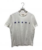MARNIマルニ）の古着「ロゴプリントTシャツ　HUMU0143P0」｜ホワイト
