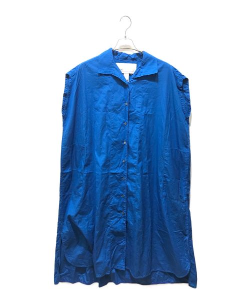 ticca（ティッカ）ticca (ティッカ) フレンチスリーブワンピース ブルー サイズ:FREEの古着・服飾アイテム