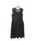LE CIEL BLEU（ルシェルブルー）の古着「Voile Overlay Dress　24A65101」｜ブラック