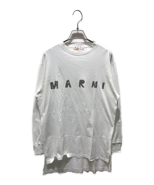 MARNI（マルニ）MARNI (マルニ) ロゴプリントカットソー THJE0129PD SCQ87 ホワイト サイズ:38の古着・服飾アイテム