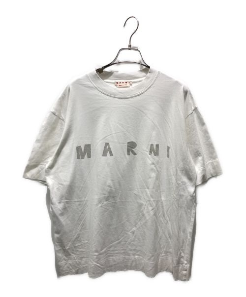 MARNI（マルニ）MARNI (マルニ) ロゴプリントTシャツ　THJET49EPD ホワイト サイズ:40の古着・服飾アイテム