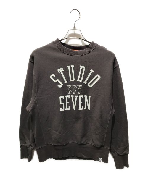studio seven（スタジオ セブン）studio seven (スタジオ セブン) スウェット ブラウン サイズ:Sの古着・服飾アイテム