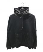 LAST NESTラストネスト）の古着「black coating logo hoodie」｜ブラック