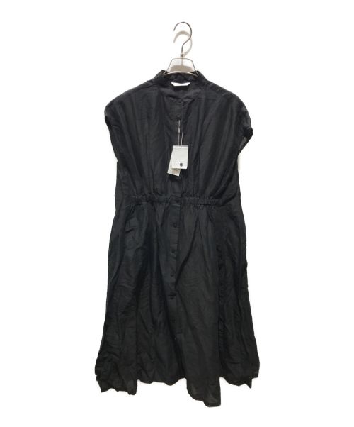 PONT DE CHALONS（ポンデシャロン）PONT DE CHALONS (ポンデシャロン) ラミーコットンフレンチワンピース ブラック サイズ:FREE 未使用品の古着・服飾アイテム