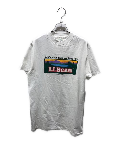 L.L.Bean（エルエルビーン）L.L.Bean (エルエルビーン) Hanes (ヘインズ) ヴィンテージプリントTシャツ ホワイト サイズ:M 未使用品の古着・服飾アイテム