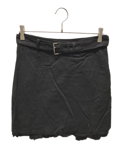 Y's（ワイズ）Y's (ワイズ) ベルテッドスカート YV-S21-008 ブラック サイズ:2の古着・服飾アイテム