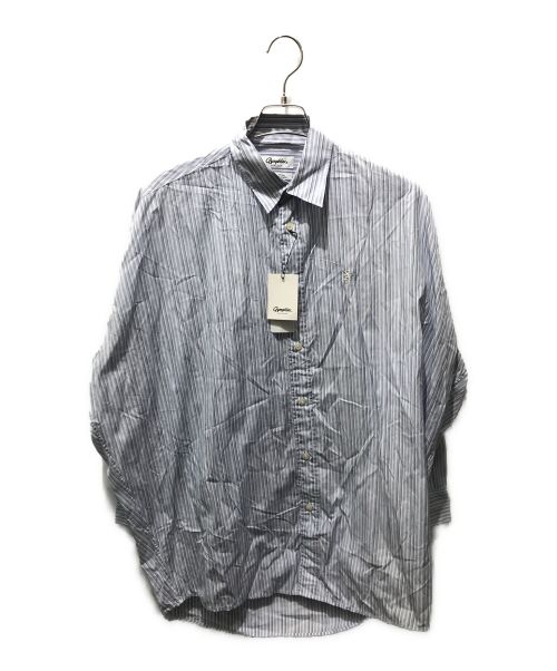 Gymphlex（ジムフレックス）Gymphlex (ジムフレックス) レギュラーカラーワイドシャツ　GY-B0105 ブルー サイズ:12 未使用品の古着・服飾アイテム