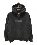 SUPREMEシュプリーム）の古着「KAWS Chalk Logo Hooded Sweatshirt」｜ブラック