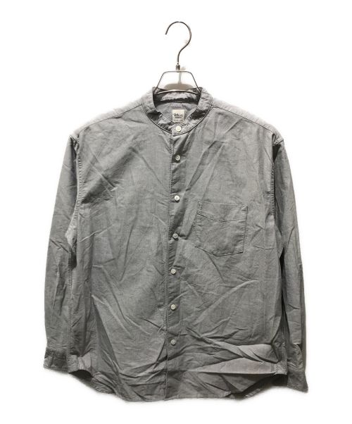 Ron Herman（ロンハーマン）Ron Herman (ロンハーマン) Organic Cotton Oxford Band Collar Shirt グレー サイズ:Sの古着・服飾アイテム