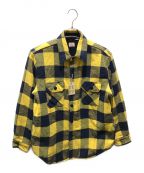 SUGAR CANEシュガーケーン）の古着「ツイルチェックCPOシャツジャケット」｜イエロー
