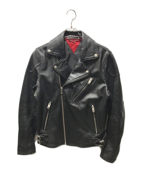 DIESEL（ディーゼル）DIESEL (ディーゼル) ラムレザーダブルライダースジャケットジャケット ブラック サイズ:Lの古着・服飾アイテム