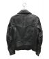 DIESEL (ディーゼル) ラムレザーダブルライダースジャケットジャケット ブラック サイズ:L：25000円