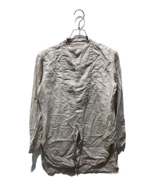 SUS-SOUS（シュス）SUS-SOUS (シュス) リネングランパモチーフシャツ　05-SS01315 ベージュ サイズ:7の古着・服飾アイテム