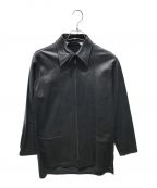 Yohji Yamamoto pour hommeヨウジヤマモト プールオム）の古着「レザージャケット　HX-B03-730」｜ブラック