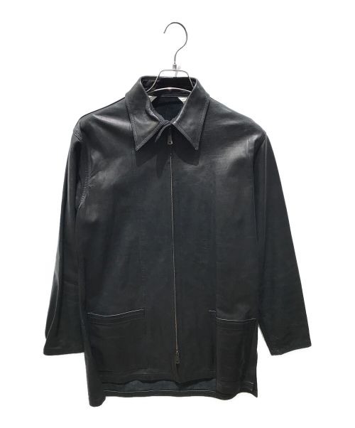 Yohji Yamamoto pour homme（ヨウジヤマモト プールオム）Yohji Yamamoto pour homme (ヨウジヤマモト プールオム) レザージャケット　HX-B03-730 ブラック サイズ:2の古着・服飾アイテム