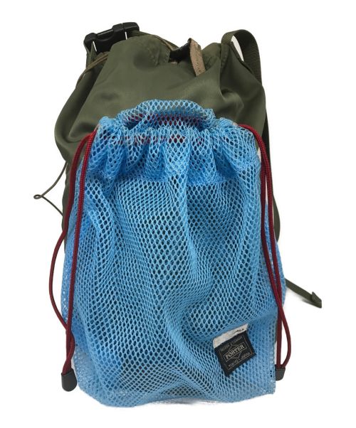 PORTER（ポーター）PORTER (ポーター) TOGA PULLA (トーガ プルラ) Mesh bag　TP91-AG502 グリーン×ブルーの古着・服飾アイテム