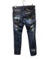 DSQUARED2 (ディースクエアード) Dark Graffiti Wash Skater Jeans S74LB1099 インディゴ サイズ:48：31800円