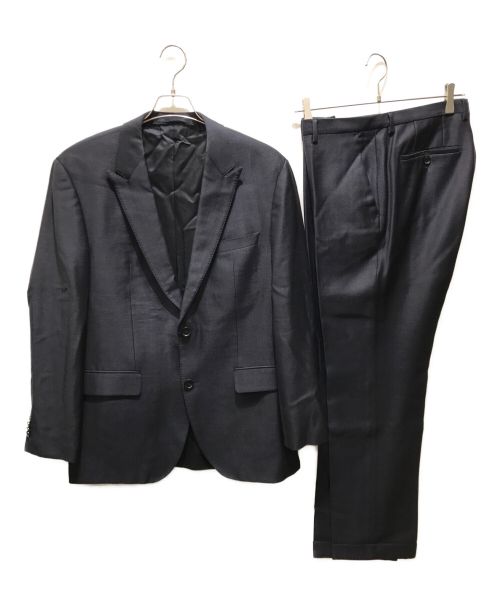 HUGO BOSS（ヒューゴ ボス）HUGO BOSS (ヒューゴ ボス) シルクウールセットアップスーツ ネイビー サイズ:50の古着・服飾アイテム
