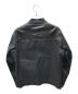 dunhill (ダンヒル) レザー切替ライダースジャケット ブラック サイズ:M：12800円