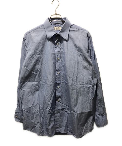 HERMES（エルメス）HERMES (エルメス) セリエボタンシャツ 並行品 イニシャルサービス ブルー サイズ:43の古着・服飾アイテム